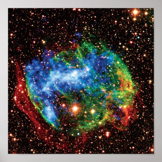 NASA Supernova Remnant W49B Gamma Ray Burst Poster (Voorkant)