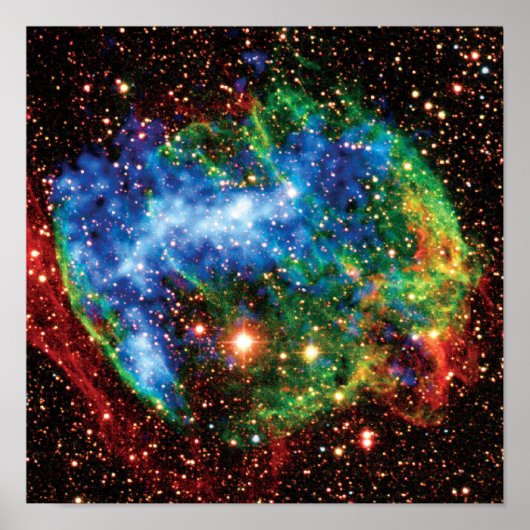 NASA Supernovarest W49B Gamma Straling Uitbarsting Poster (Voorkant)