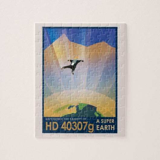 NASA Toekomst Reis Sci-Fi Poster - Super Aarde Legpuzzel (Verticaal)