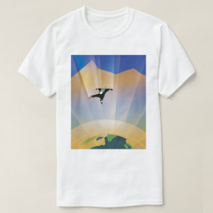 NASA Toekomst Reis Sci Fi Poster - Super Aarde T-shirt