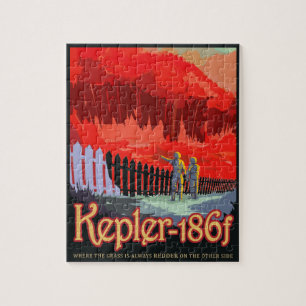 NASA Toekomstige Reis Sci-Fi Poster - Kepler 186f Legpuzzel
