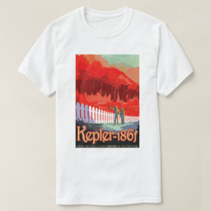 NASA Toekomstige Reis Sci Fi Poster - Kepler 186f T-shirt