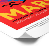 NASA Toekomstige Reisposter - Bezoek Planeet Mars Poster (Hoek)