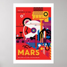 NASA Toekomstige Reisposter - Bezoek Planeet Mars Poster