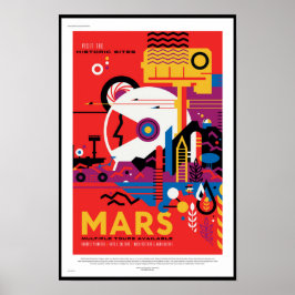 NASA Toekomstige Reisposter - Bezoek Planeet Mars Poster