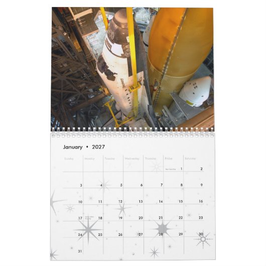 Nasa Tribute Agenda Kalender (Jan 2027)