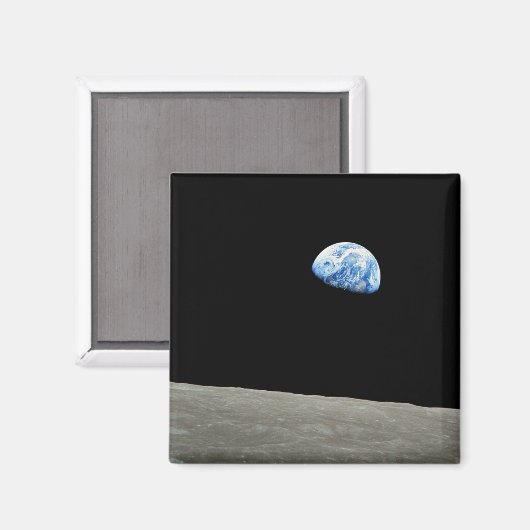 NASA - Uitzicht van Apollo8, Dec24, Earthrise Magneet (Voorkant / Achterkant)