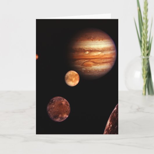 NASA Van Galilea van de Satellieten van Jupiter Kaart (Voorkant)