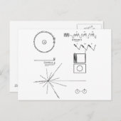 NASA Voyager Golden Record Briefkaart (Voorkant / Achterkant)