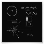 NASA Voyager Golden Record Foto Afdruk (Voorkant)