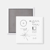 NASA Voyager Golden Record Magneet (Voorkant / Achterkant)