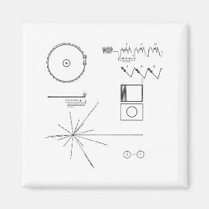 NASA Voyager Golden Record Magneet