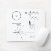 NASA Voyager Golden Record Muismat (Met muis)