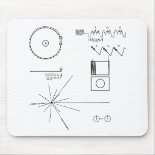 NASA Voyager Golden Record Muismat