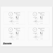 NASA Voyager Golden Record Rechthoekige Sticker (Vel)