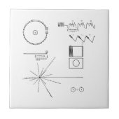 NASA Voyager Golden Record Tegeltje (Voorkant)