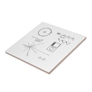 NASA Voyager Golden Record Tegeltje