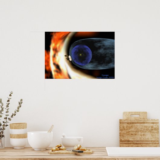 NASA / Voyager Squashes Uitzicht van het Zonnestel Poster (Keuken)