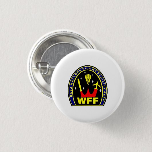 Nasa Wallops Flight Facility Insignia Ronde Button 3,2 Cm (Voorkant /achterkant)
