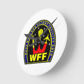 Nasa Wallops Flight Facility Insignia Ronde Klok (Hoek)