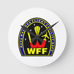 Nasa Wallops Flight Facility Insignia Ronde Klok
