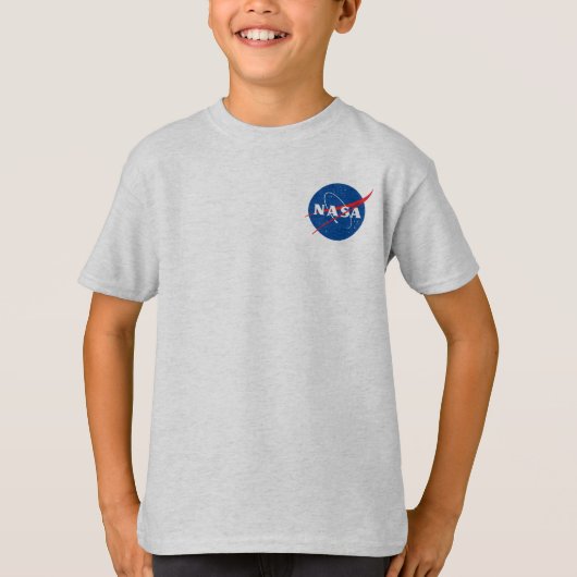 NASA Webb Space Telescope Mercury Grey Kinder T-shirt (Voorkant)