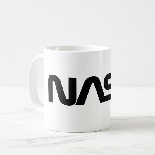 NASA Worm Logo Koffiemok (Voorkant links)