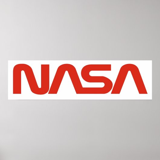 NASA Worm (slang) Logo Poster (Voorkant)