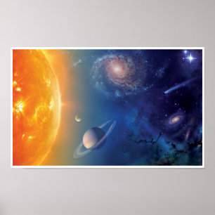 NASA Zonnestelsel Buitenruimte Collage Poster