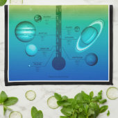 NASA-zonnetinstallatie warmkoude temperatuur Theedoek (Gevouwen)