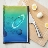 NASA-zonnetinstallatie warmkoude temperatuur Theedoek (Quarter Fold)