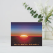 NASA / Zonsondergang vanuit de ruimte Briefkaart (Staand voorkant)
