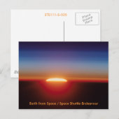 NASA / Zonsondergang vanuit de ruimte Briefkaart (Voorkant / Achterkant)