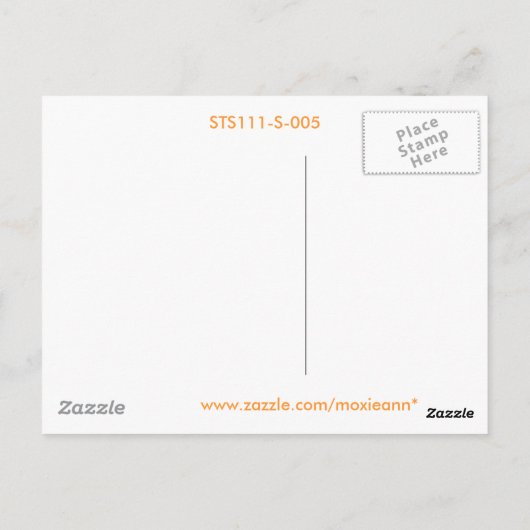 NASA / Zonsondergang vanuit de ruimte Briefkaart (Achterkant)