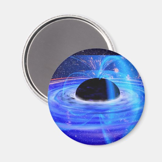 Nasa's Blauwe Zwarte Hole Magneet (Voorkant / Achterkant)