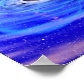 Nasa's Blauwe Zwarte Hole Poster (Hoek)