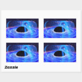 Nasa's Blauwe Zwarte Hole Rechthoekige Sticker (Vel)