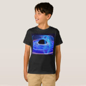 Nasa's Blauwe Zwarte Hole T-shirt (Voorkant volledig)
