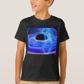 Nasa's Blauwe Zwarte Hole T-shirt (Voorkant)