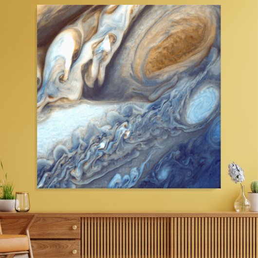 NASA's Jupiter Swirls Canvas Afdruk (Insitu (Woonkamer))