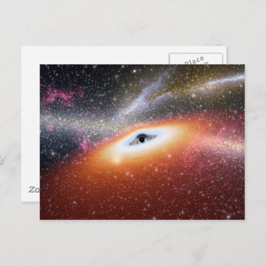 NASA's Massive Black Hole Briefkaart (Voorkant / Achterkant)