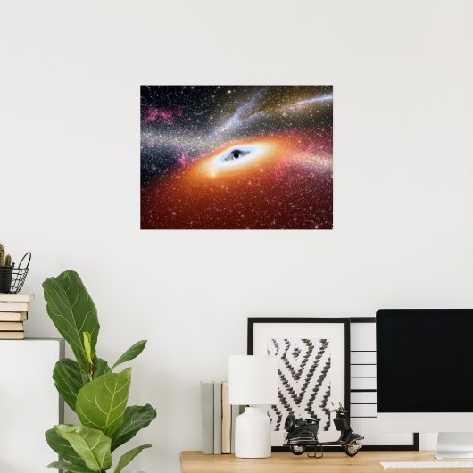 NASA's Massive Black Hole Poster (Thuiskantoor)