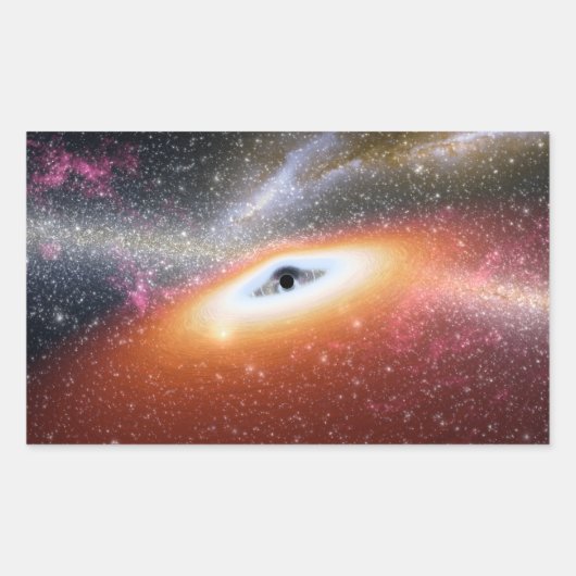 NASA's Massive Black Hole Rechthoekige Sticker (Voorkant)