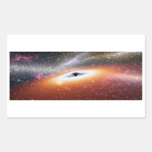NASA's Massive Black Hole Rechthoekige Sticker