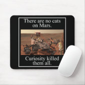 NASA's nieuwsgierigheids Rover & No Cats on Mars Muismat (Met muis)