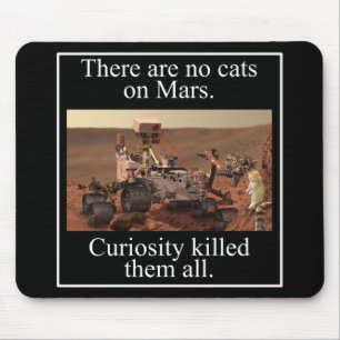 NASA's nieuwsgierigheids Rover & No Cats on Mars Muismat