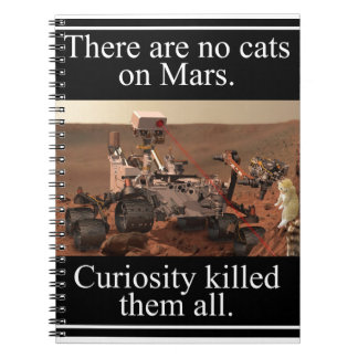 NASA's nieuwsgierigheids Rover & No Cats on Mars Notitieboek