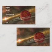 NASA's Planets en dwergplaneten Visitekaartje (Voorkant / Achterkant)