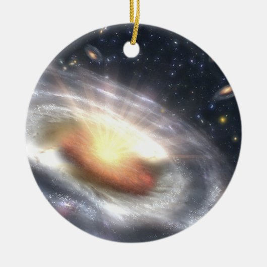 NASA's Quasar Black Hole Keramisch Ornament (Voorkant)