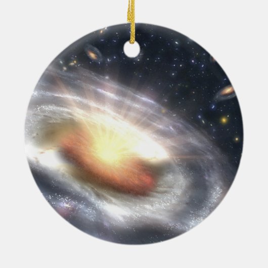 NASA's Quasar Black Hole Keramisch Ornament (Achterkant)
